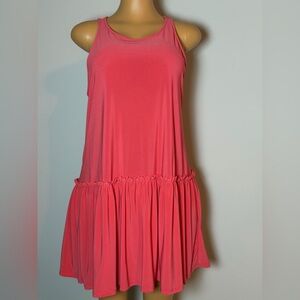 Annalee + Hope Vibrant Coral Mini Dress